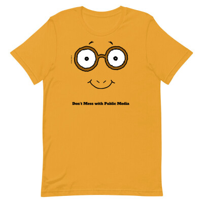 Don't Mess with Public Media Arthur Face Adult Tee