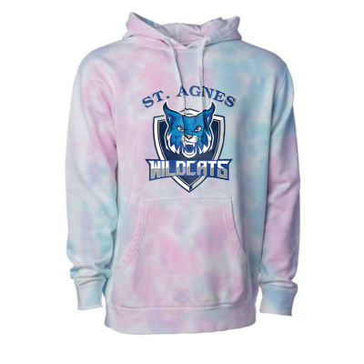 Adult Midweight Tie-Dyed DTG Hooded Sweatshirt