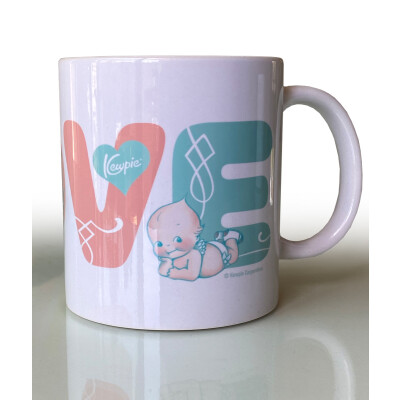 Kewpie® "LOVE"  /  11oz White Ceramic Mug