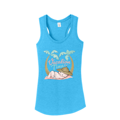 Kewpie® - Vacation Time - District Made Women's Triblend Tank Top 