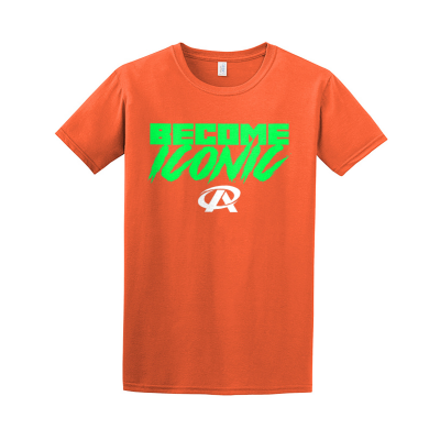 BECOME ICONIC green text Adult T-Shirt 