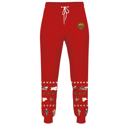 "Holiday Creature Rescue" Performance Joggers - Kids Red