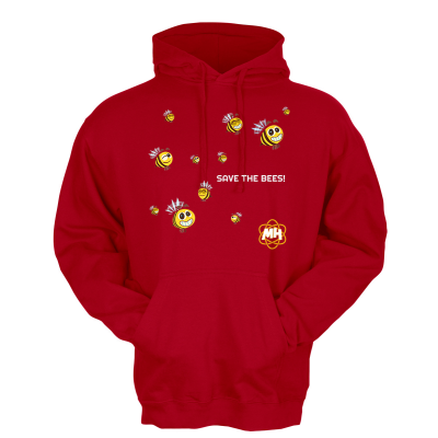 METEOHEROES "Save The Bees" ADULT UNISEX Fleece Hoodie