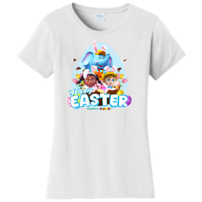 Bubbles & Friends Easter Friends Womens T-Shirt