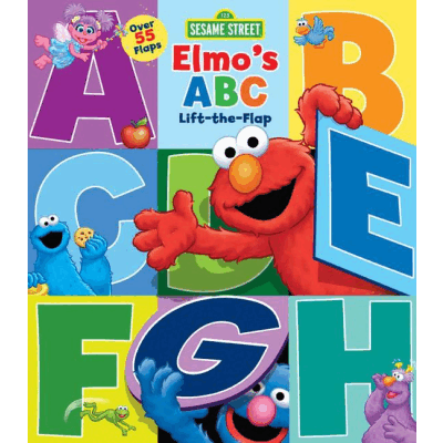 Elmo's ABC Lift-The-Flap Board Book with 55 Flaps!