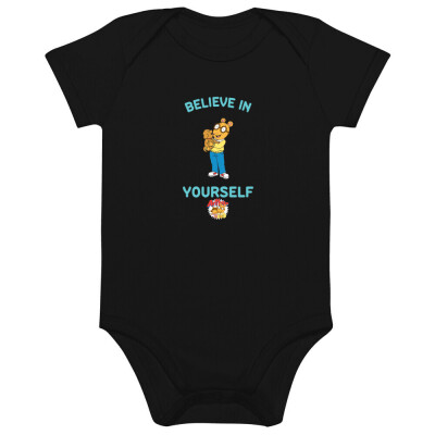 Arthur & Pal Believe in Yourself Organic Cotton Baby Bodysuit