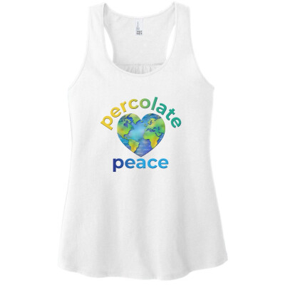 Percolate Peace District  Womens V.I.T. Gathered Back Tank