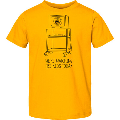 "Watching PBS KIDS" Toddler Fine Jersey Tee