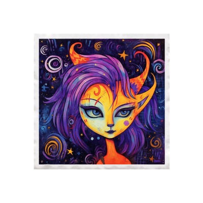 My Colouring Page #139 Square Marble Coaster