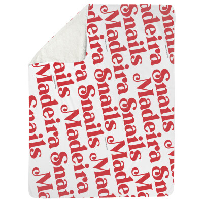 Madeira Snails- Sherpa Blanket (60" x 80")