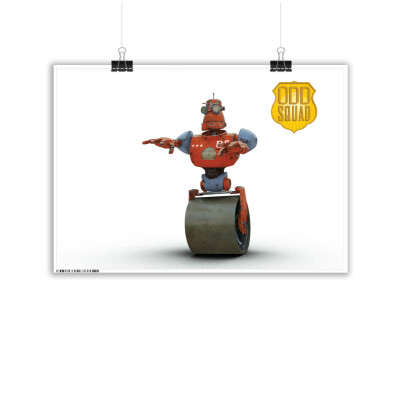 Odd Squad Benny Robot Creature Sticky Backed Poster:  16.5" x 23.4" - Removable