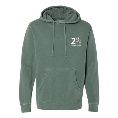 Embroidered Independent Trading Co. - Unisex Midweight Pigment-Dyed Hooded Sweatshirt or Similar