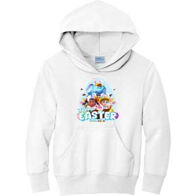 Bubbles & Friends Easter Children Fleece Pullover Hooded Sweatshirt