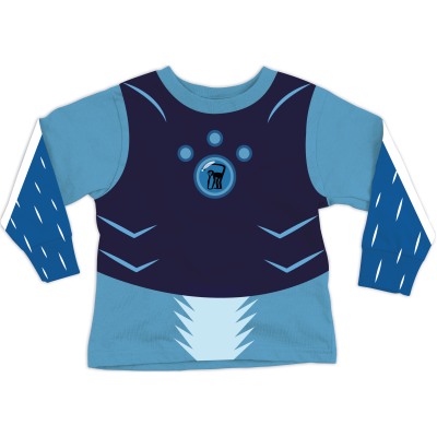 Spider Monkey Creature Power Suit Toddler Performance Long Sleeve Tee