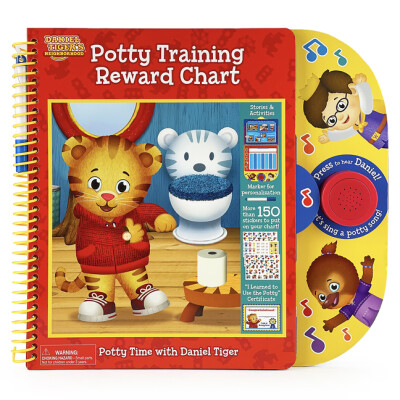 Daniel Tiger's Neighborhood: Potty Training Reward Chart | Interactive Reward Chart | Board Book