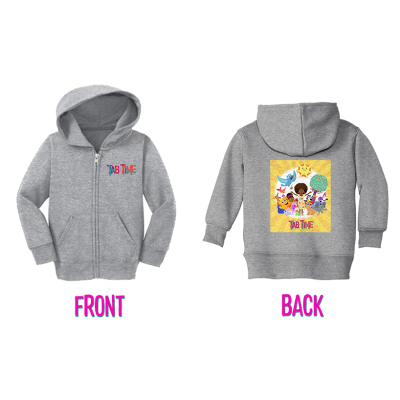 Tab Time Double-Sided Zip Hoodie (Toddler)