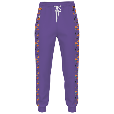 Wild Kratts Halloween Border Purple Jogger - YOUTH