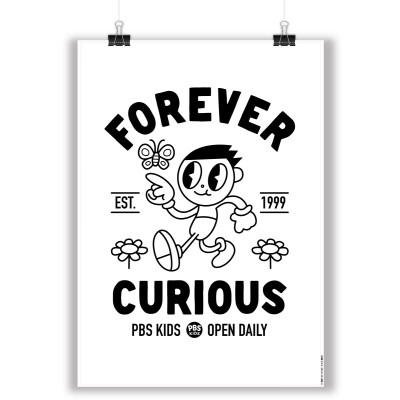 PBS KIDS Forever Curious Portrait Standard Poster: Size A1 (33.1" x 23.4")