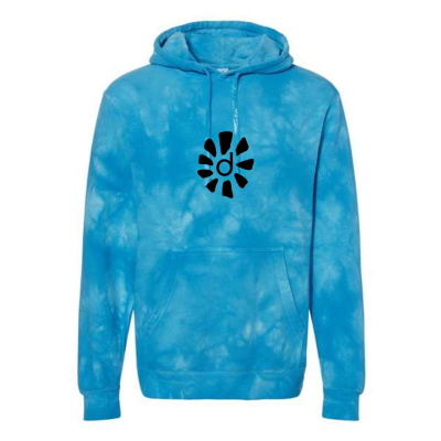 Unisex Midweight Tie-Dyed DTG Hooded Sweatshirt or Similar