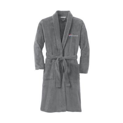 Wharton Classless (What? No Year That Is!) Embroidered Plush Microfleece Unisex Robe