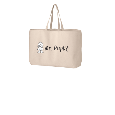 Mr Puppy Jumbo Canvas Tote