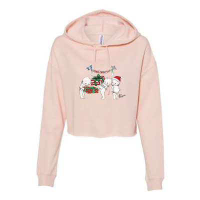 Kewpie® / Merry Christmas - Independent Trading Co. - Women’s Lightweight Cropped Hooded