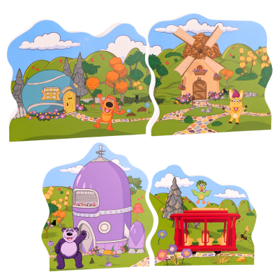Donkey Hodie's Wooden Village