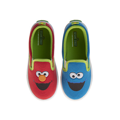Sesame Street Elmo and Cookie Monster Slip On Sneakers - Toddler/Little Kids