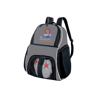 Hustle Basketball - Embroidered Sports Backpack