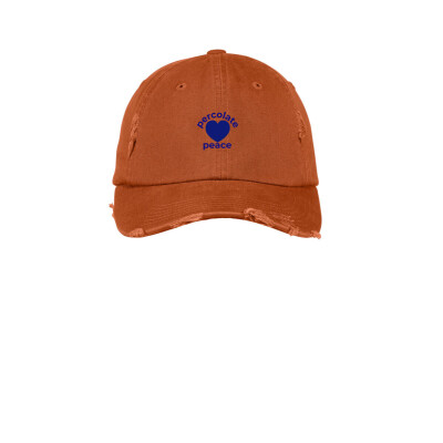 Percolate Peace District ® Distressed Cap - Embroidered