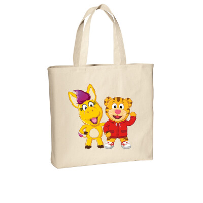 Donkey Hodie and Daniel Tiger Tote
