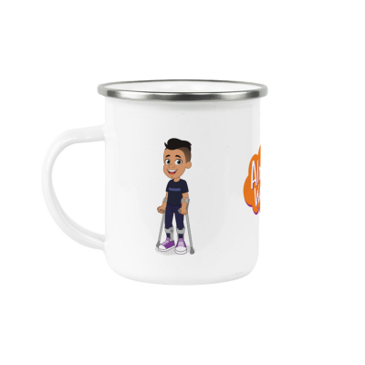 Eddie 12 oz  Enamel Cup