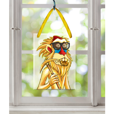 Glass Ornament - Rectangle (Portrait 4" x 3")