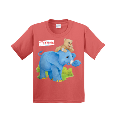 Li'l Pet Hospital "Stomp & Dropsy" UNISEX YOUTH Heavy 100% Cotton T-Shirt