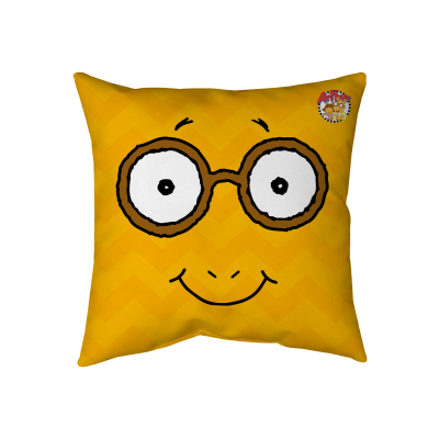 Arthur Face Throw Pillow (Insert included) - Assorted Sizes (14x14, 16x16, 18x18, 20x20, 26x26)