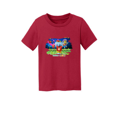 Bubbles and Friends - Varsity Collection Bubbles Football Toddler T-Shirt