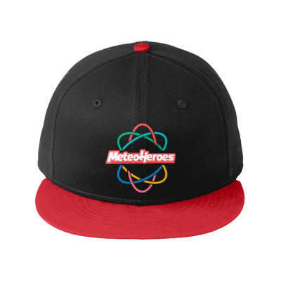 METEOHEROES "Logo" Embroidered Flat Bill Snapback Cap
