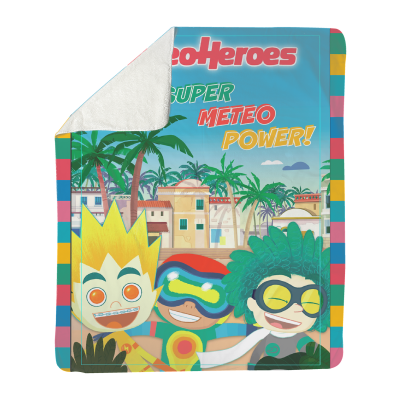 METEOHEROES "MeteoPower" Fleece Blanket - Sherpa (50" x 60")