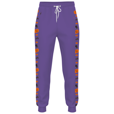 Wild Kratts Pumpkins & Bats Purple Joggers - YOUTH