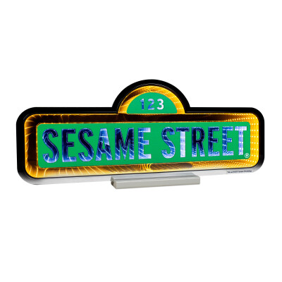 Sesame Street Street Sign Logo LED Infinity Light - 24”