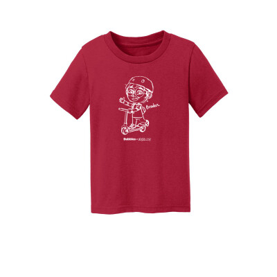 Bubbles and Friends - Happy Doodles (White) Braden Toddler T-Shirt