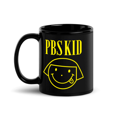 PBS KIDS Smile Black Glossy Mug