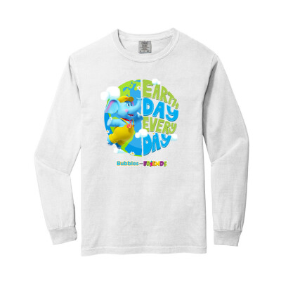 Bubbles & Friends Earth Day Everyday Unisex Long Sleeve Tee