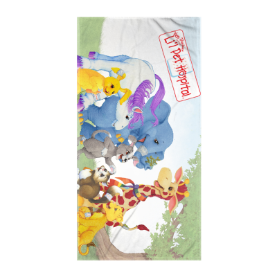 Li'L PET HOSPITAL Beach Towel (Microfiber)