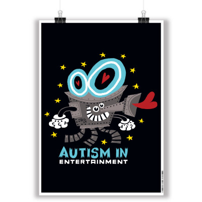 Jorge Guiterrez Autism in Entertainment Art Poster - 23.4" x 16.5"
