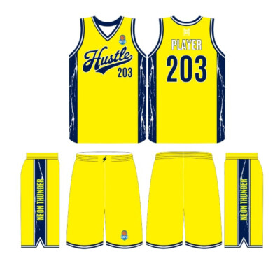 NEON THUNDER - CUSTOM BASKETBALL UNIFORM