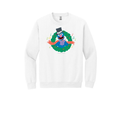Grover Christmas Caroling Adult Unisex Sweatshirt
