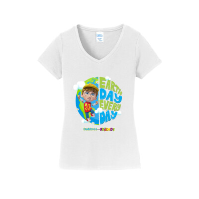 Bubbles & Friends Earth Day Braden V-Neck Tee