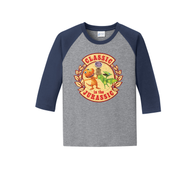 Dinosaur Train Classic Jurassic Youth Baseball Tee 