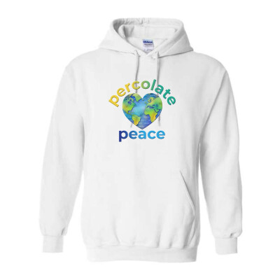 Bestseller! Percolate Peace Heavy Blend Hooded Sweatshirt